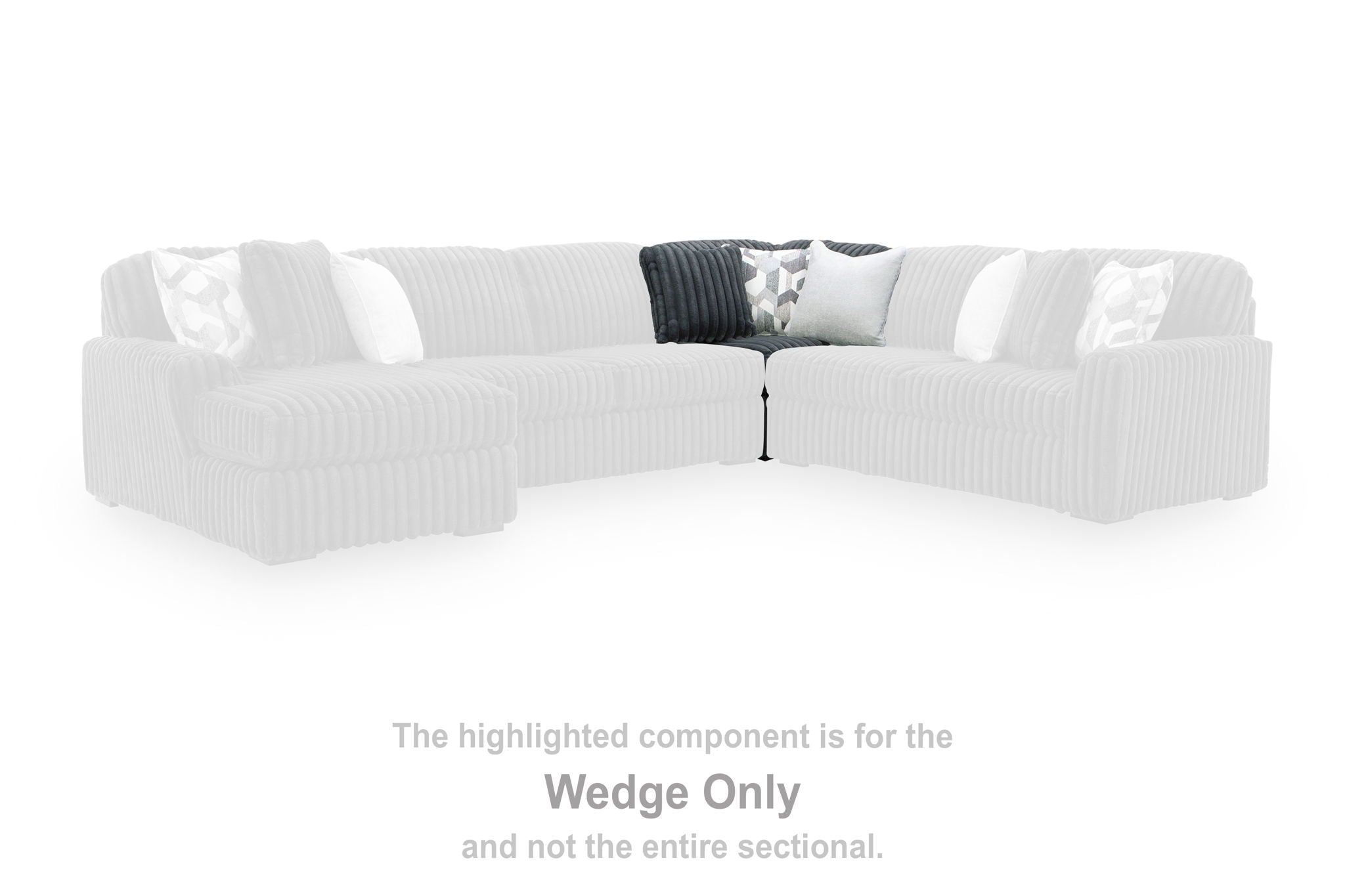Midnight-Madness - Wedge - Gunmetal - Urban Living Furniture (Los Angeles, CA)