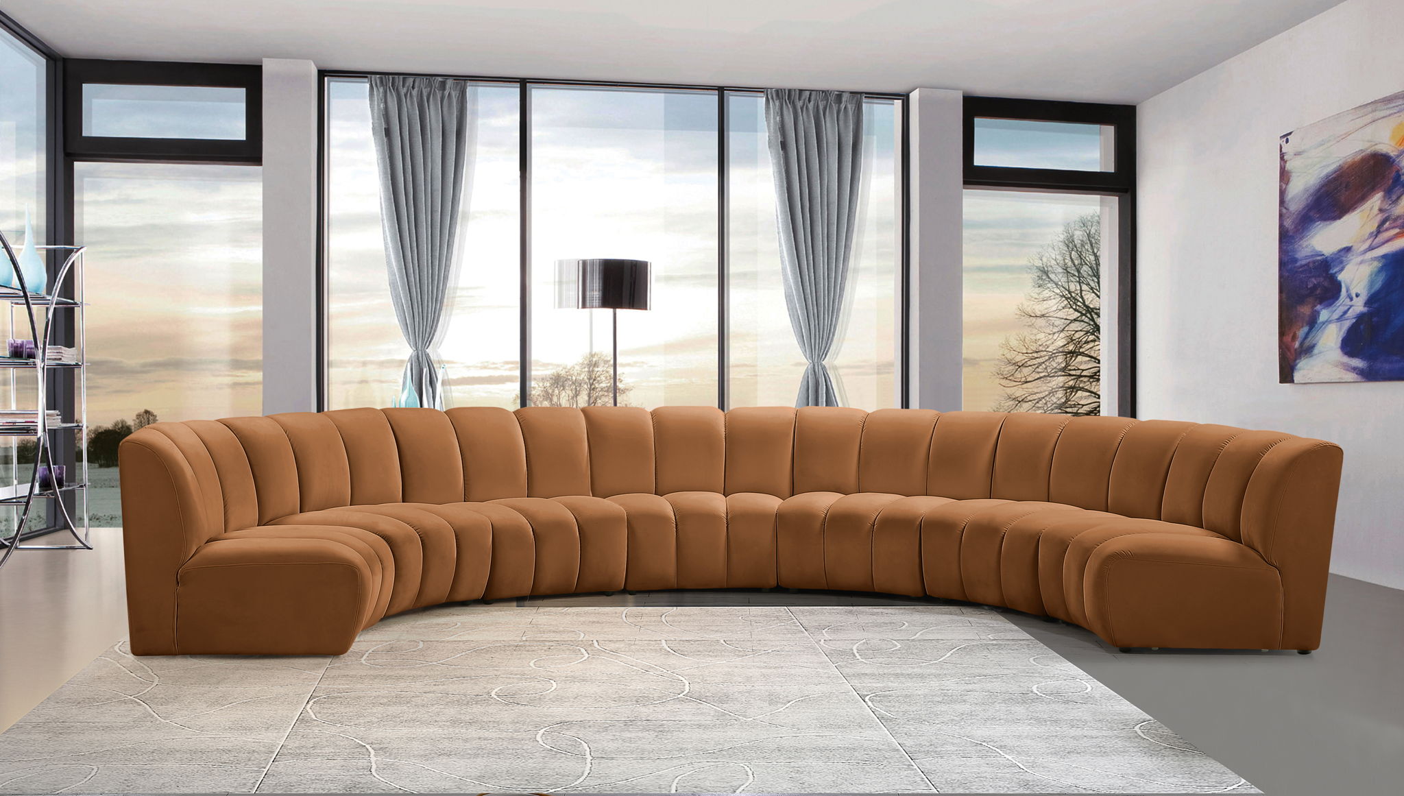 Infinity - 7 Piece Modular Sectional - Saddle - Urban Living Furniture (Los Angeles, CA)