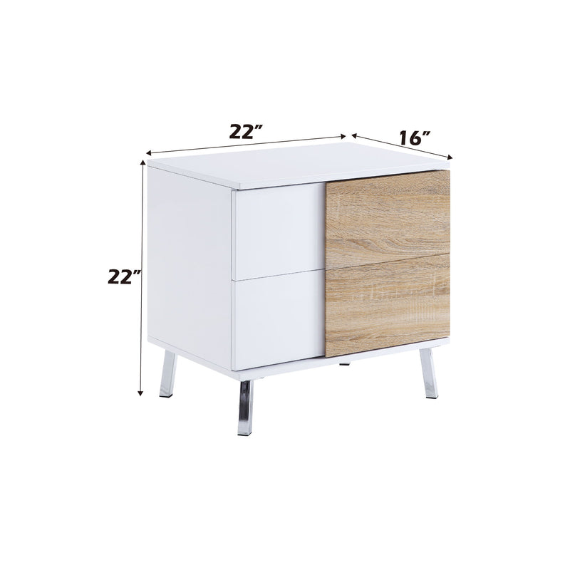 Verux - High Gloss End Table - White - Urban Living Furniture (Los Angeles, CA)