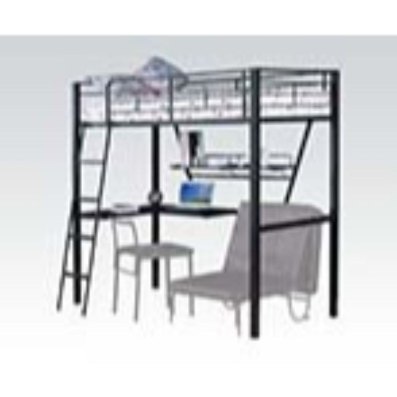 Senon - Loft Bed - Silver & Black - Urban Living Furniture (Los Angeles, CA)