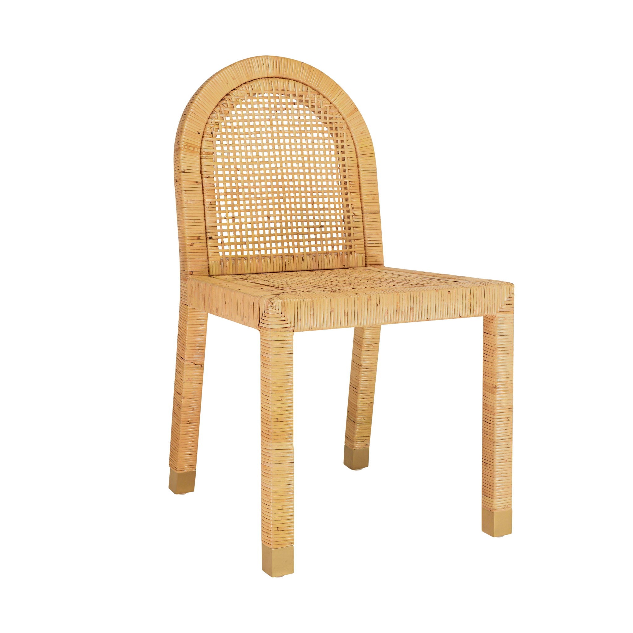 Amara - Rattan Arched Back Dining Chair - Natural - Urban Living Furniture (Los Angeles, CA)