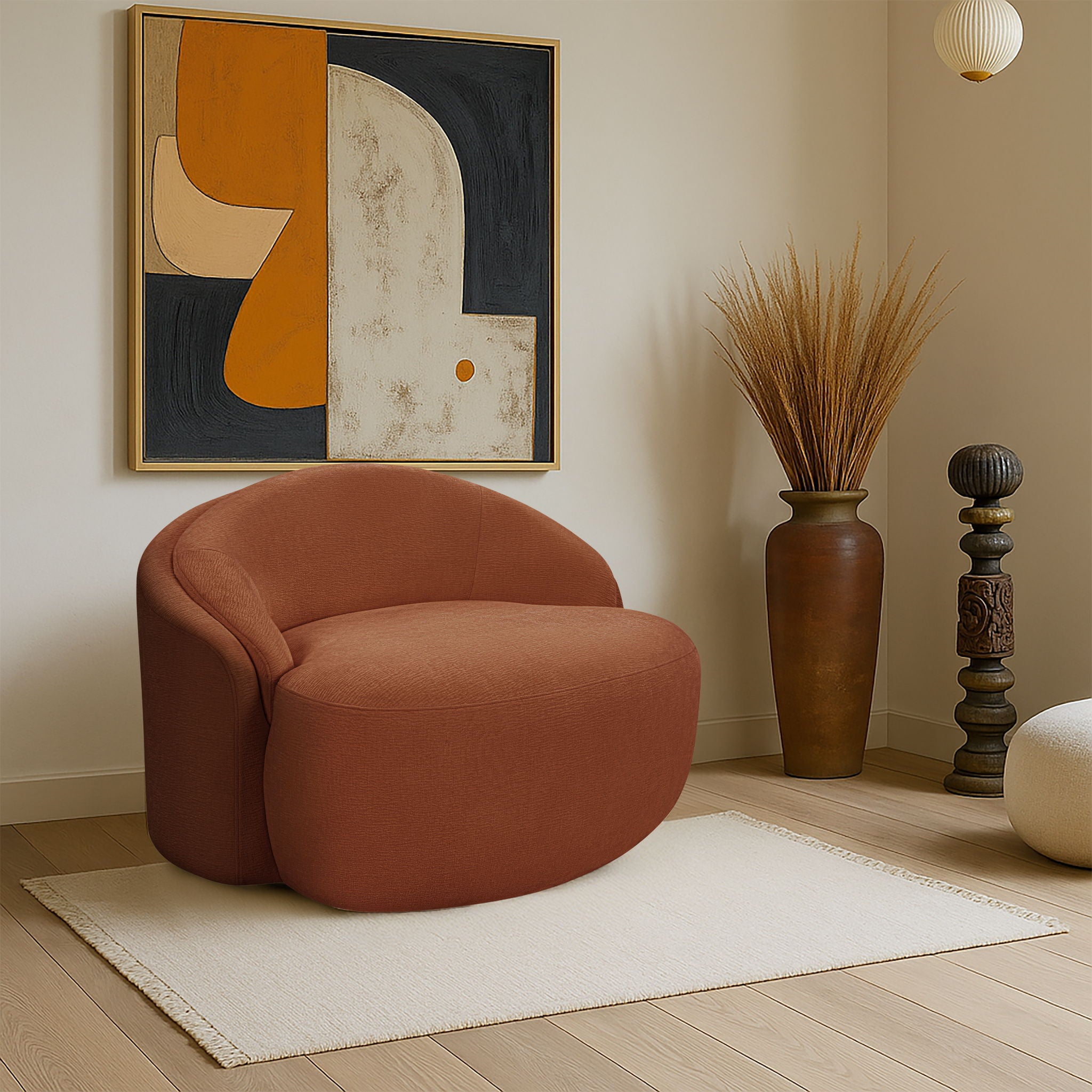 Caspian - Chenille Fabric Upholstered Chair - Urban Living Furniture (Los Angeles, CA)