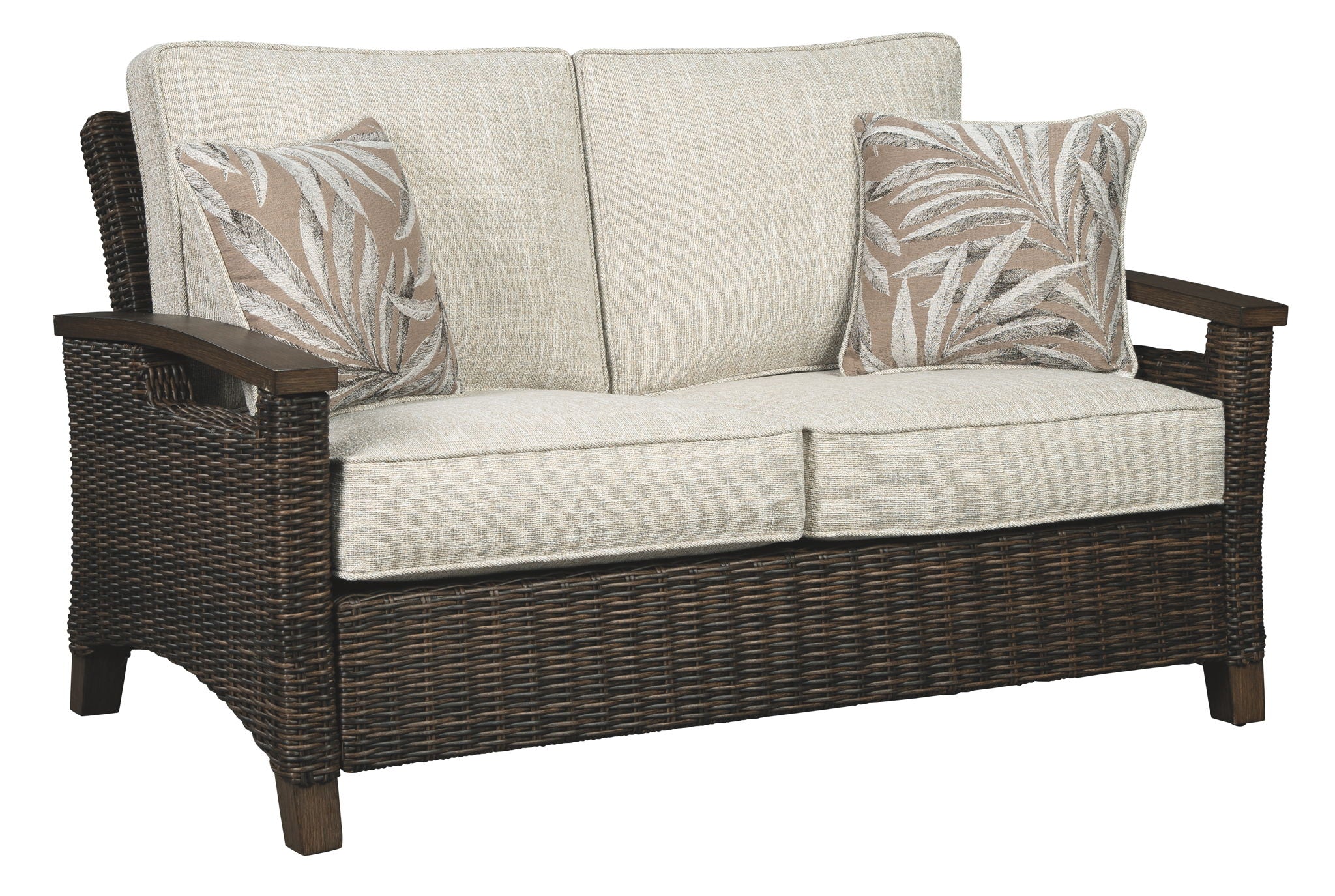 Paradise Trail - Medium Brown - Loveseat w/Cushion - Urban Living Furniture (Los Angeles, CA)