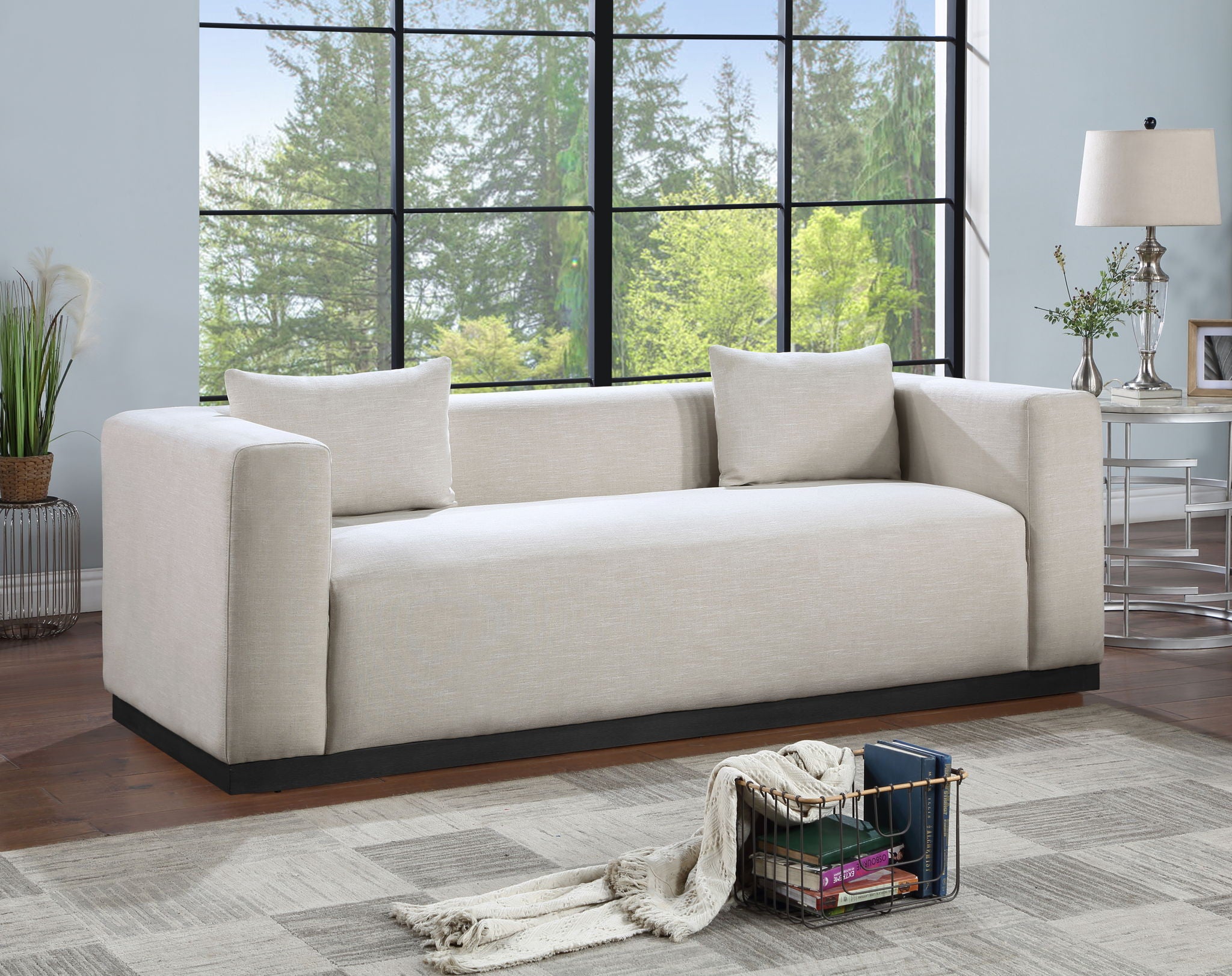 Alfie - Linen Textured Fabic Sofa