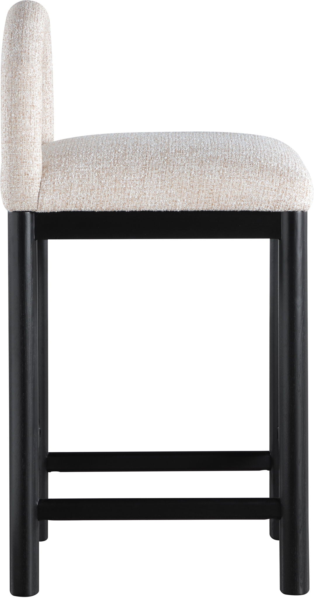 Conrad - Linen Counter Stool With Black Legs - Urban Living Furniture (Los Angeles, CA)
