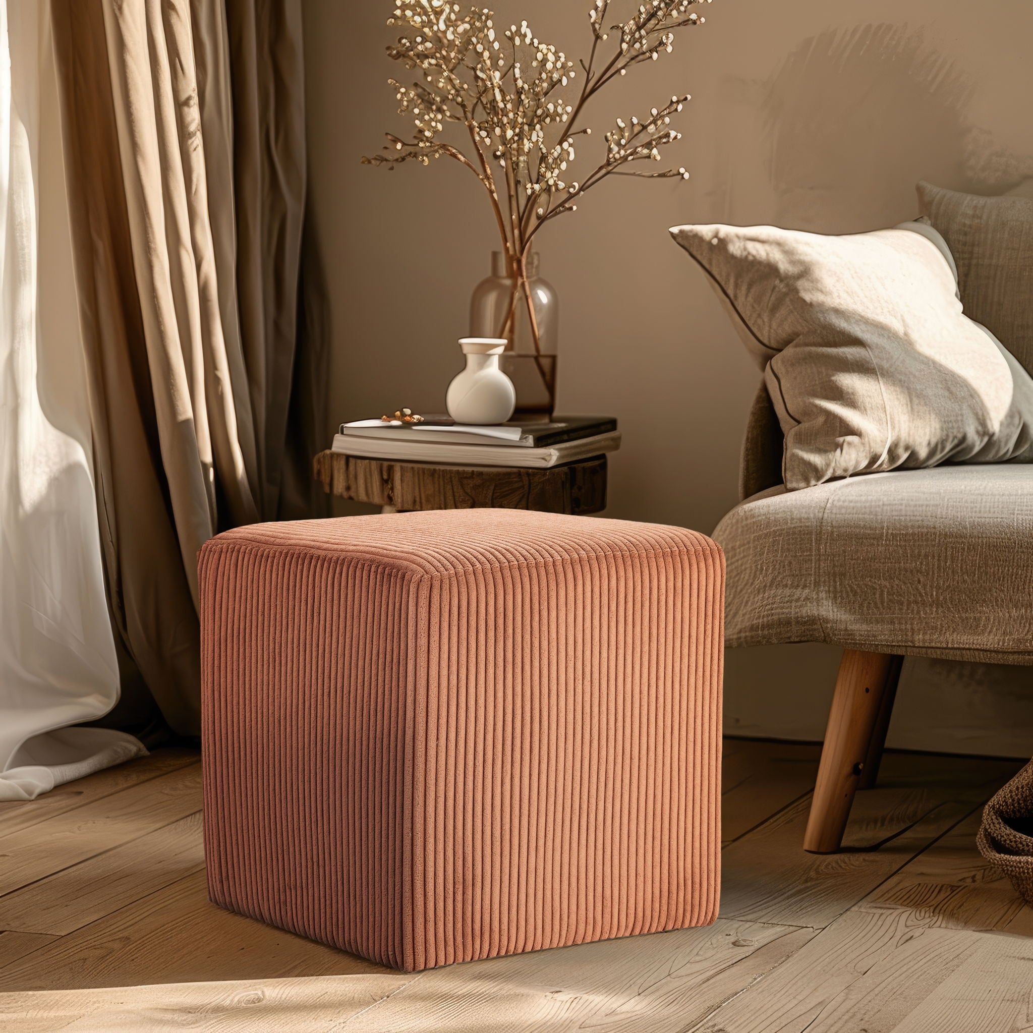 Roy - Microsuede Ottoman / Stool - Urban Living Furniture (Los Angeles, CA)