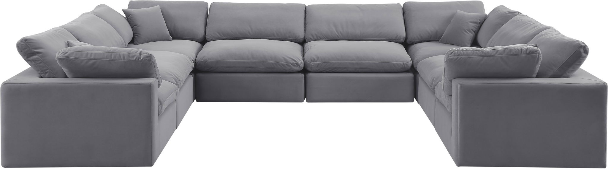 Comfy - 8 Piece Velvet Modular Sectional - Urban Living Furniture (Los Angeles, CA)