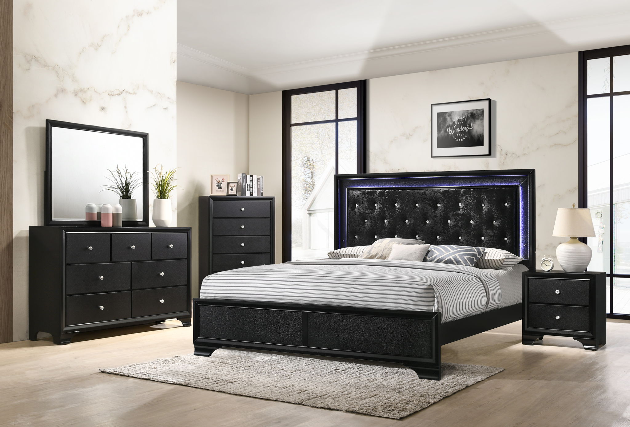 Micah - Bed - Urban Living Furniture (Los Angeles, CA)