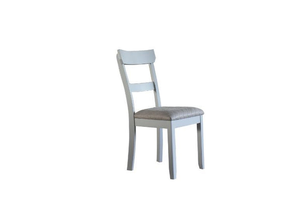 House - Marchese Side Chair (Set of 2) - Two Tone Gray Fabric & Pearl Gray Finish - Urban Living Furniture (Los Angeles, CA)