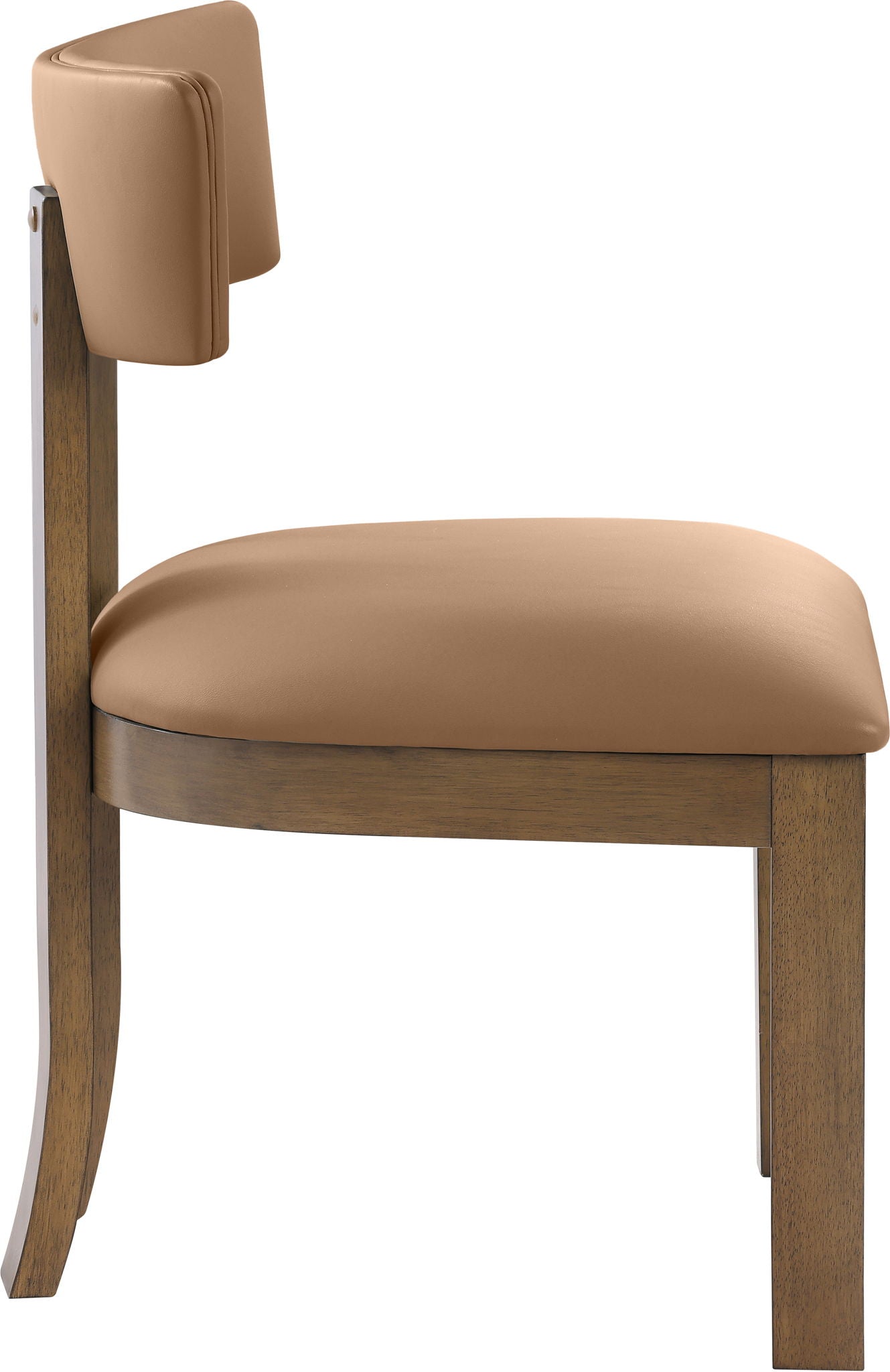 Lavrin - Vegan Leather Upholstered Dining Side Chair (Set of 2) - Walnut Base - Urban Living Furniture (Los Angeles, CA)