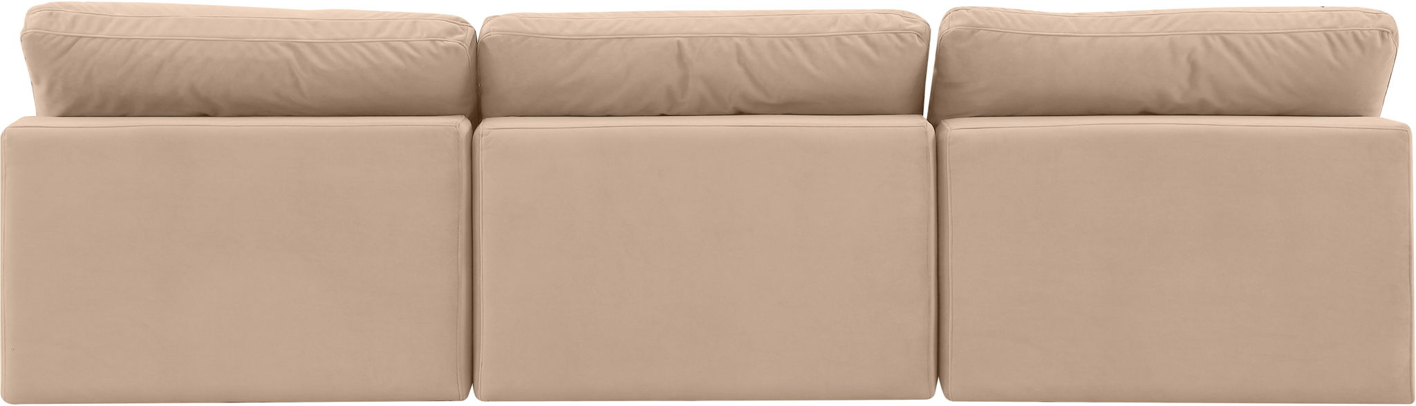 Comfy - Velvet Modular Armless Sofa 3 Seats - Urban Living Furniture (Los Angeles, CA)