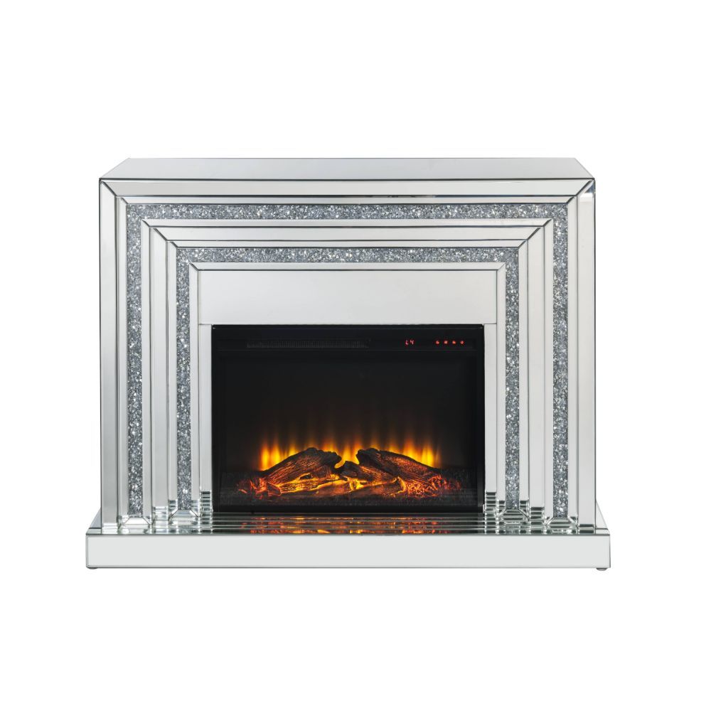 Noralie - Fireplace - Mirrored - Wood - 35" - Urban Living Furniture (Los Angeles, CA)
