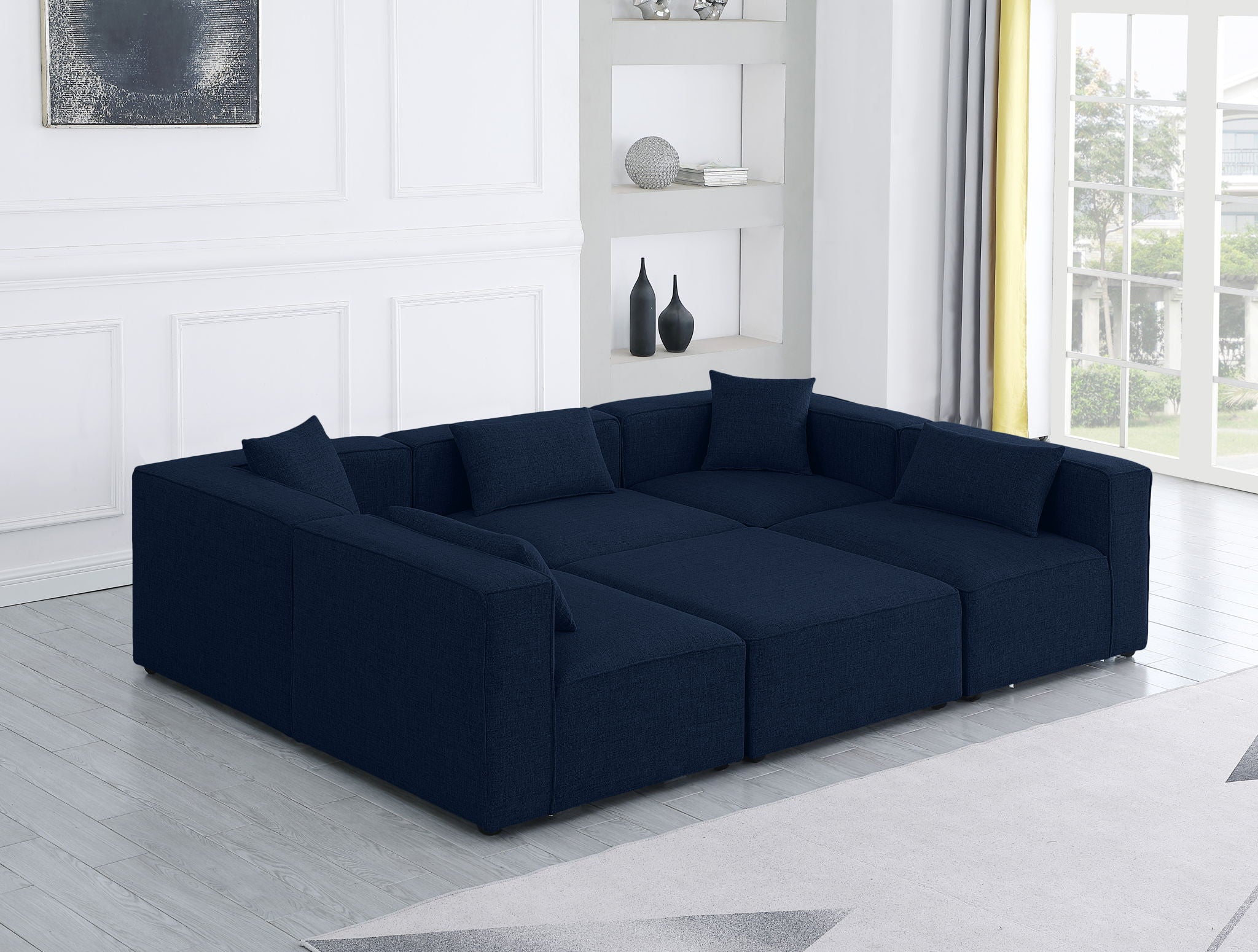Cube - Linen 6 Piece Modular Sectional - Urban Living Furniture (Los Angeles, CA)