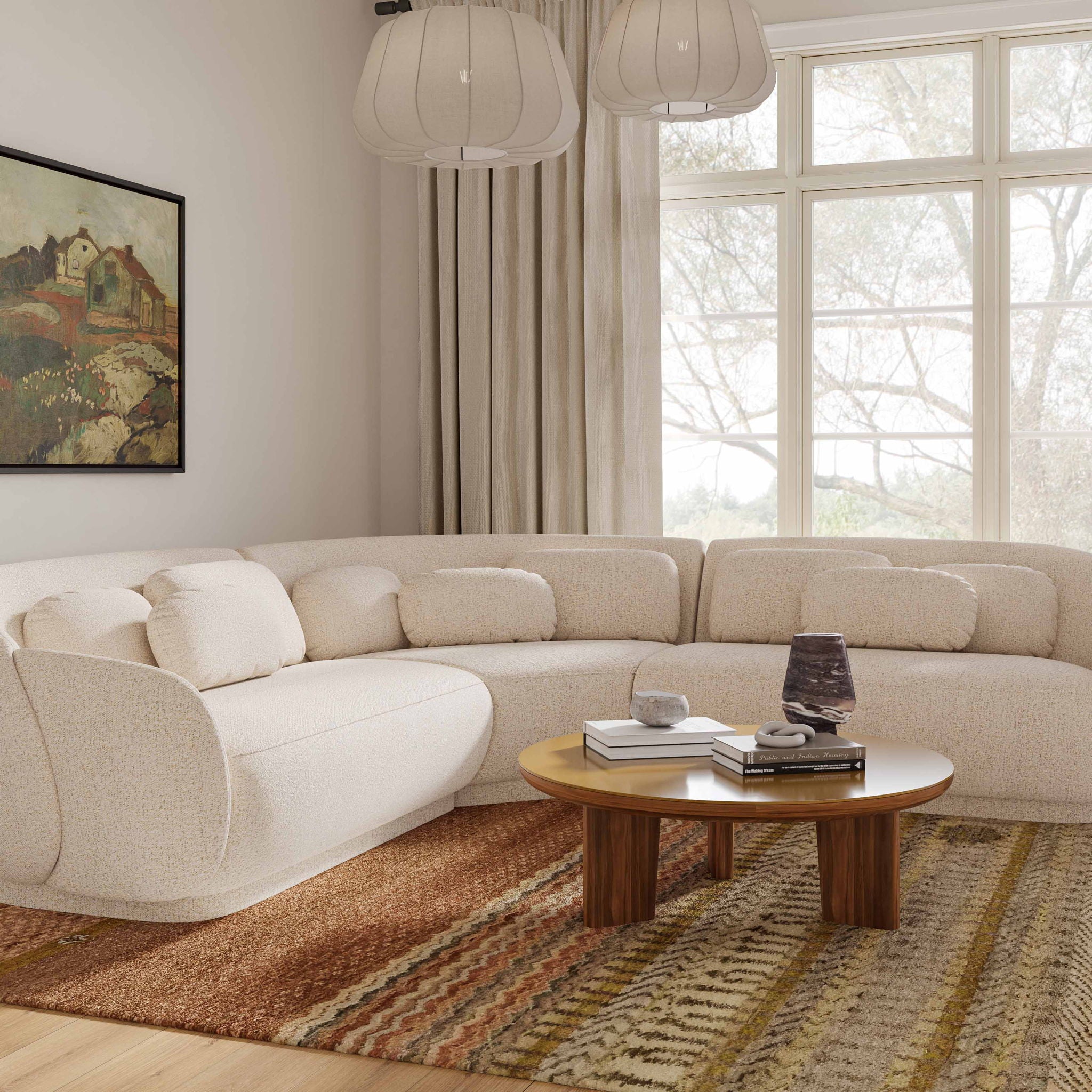 Misty - Boucle Sectional - Urban Living Furniture (Los Angeles, CA)