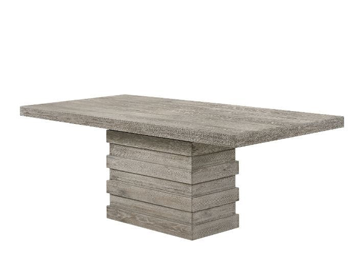 Faustine - Dining Table - Salvaged Light Oak Finish - Urban Living Furniture (Los Angeles, CA)