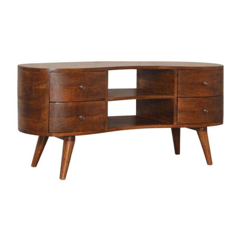 Wave Entertainment Unit - Chestnut