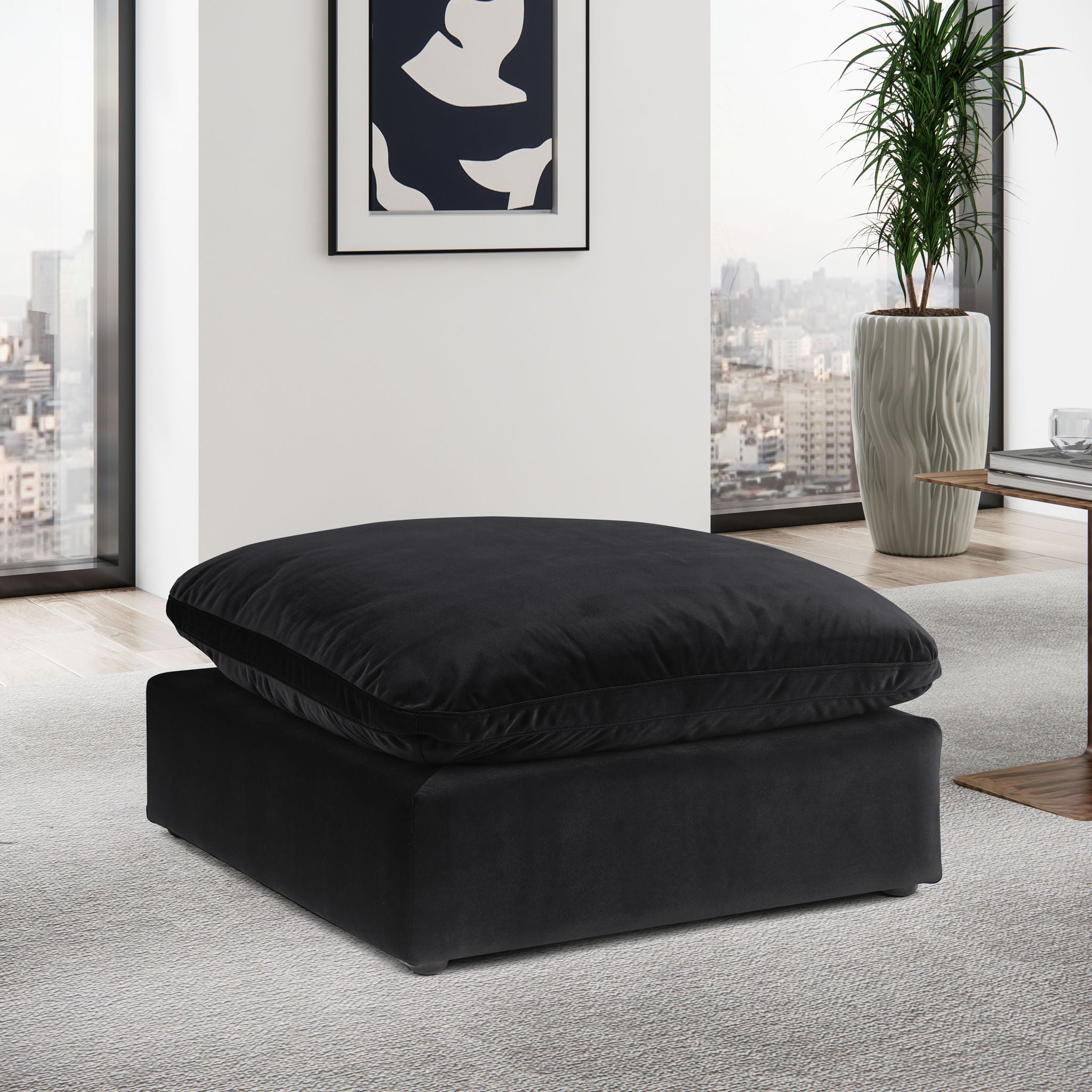 Comfy - Velvet Ottoman - Urban Living Furniture (Los Angeles, CA)