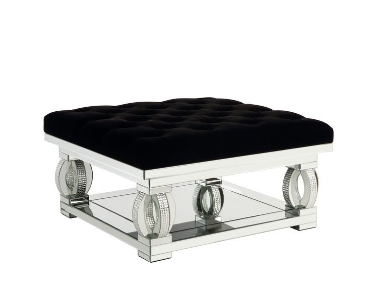 Ornat - Ottoman - Faux Square Diamonds - Urban Living Furniture (Los Angeles, CA)