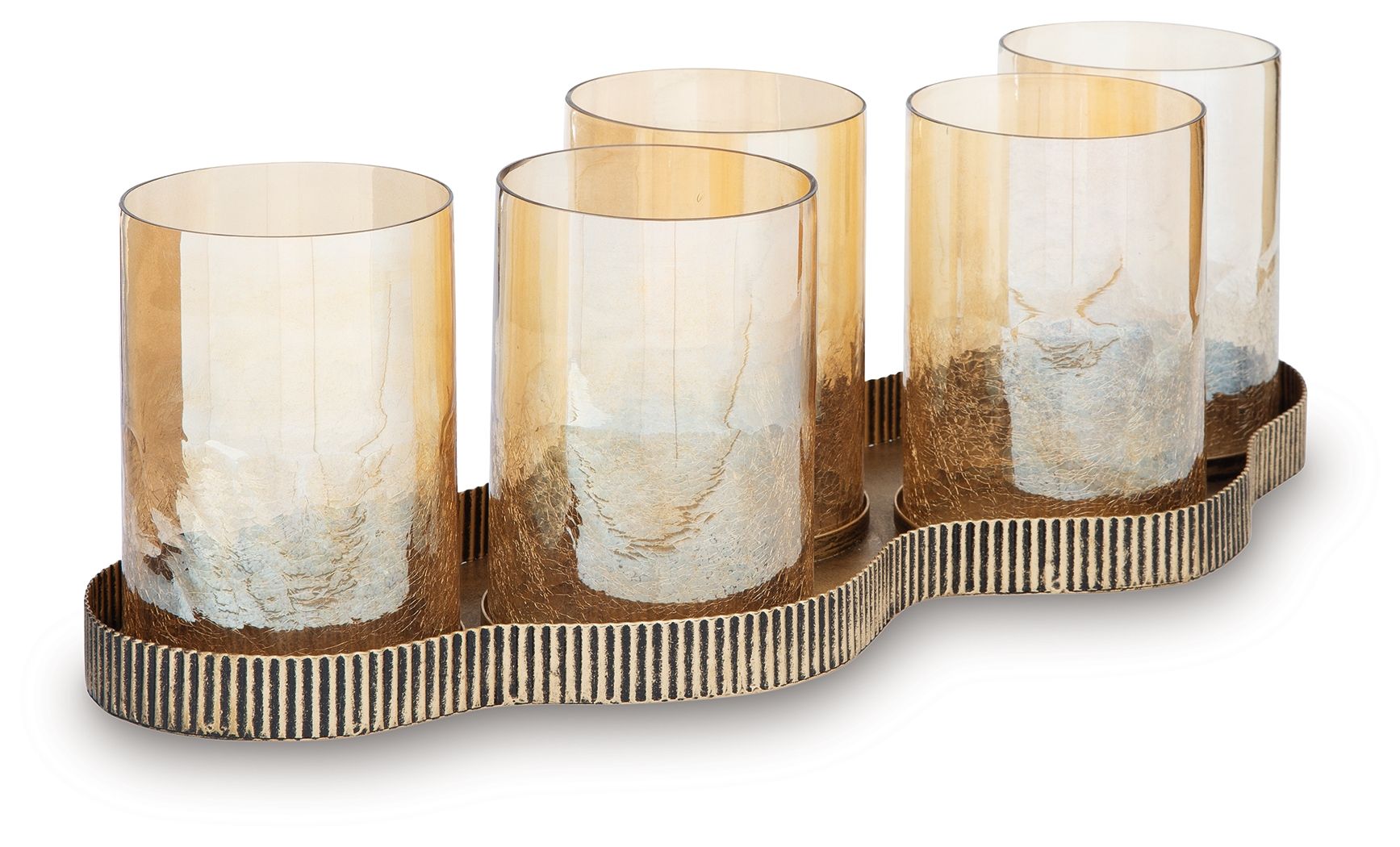Evereton - Antique Gold Finish - Candle Holder - Urban Living Furniture (Los Angeles, CA)
