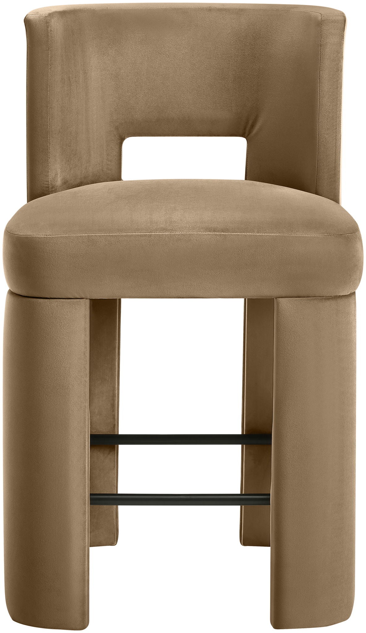 Zuno - Velvet Performance Fabric Upholstered Counter Stool (Set of 2) - Urban Living Furniture (Los Angeles, CA)