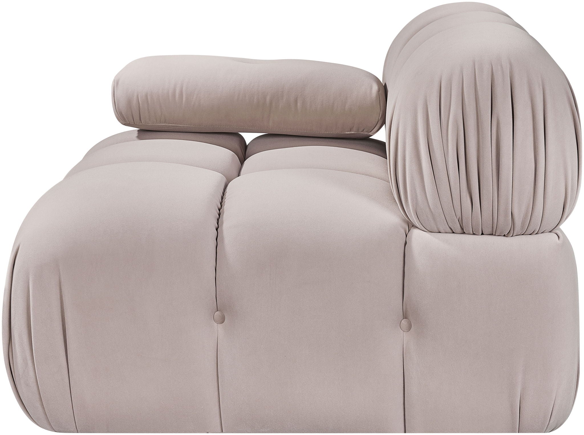 Orin - Velvet Performance Fabric Upholstered Modular Chair - Urban Living Furniture (Los Angeles, CA)