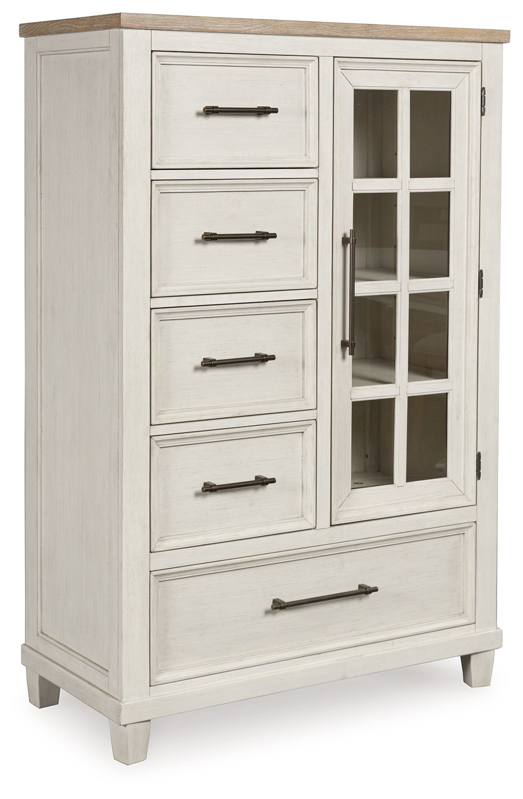 Shaybrock - Antique White / Brown - Door Chest - Urban Living Furniture (Los Angeles, CA)