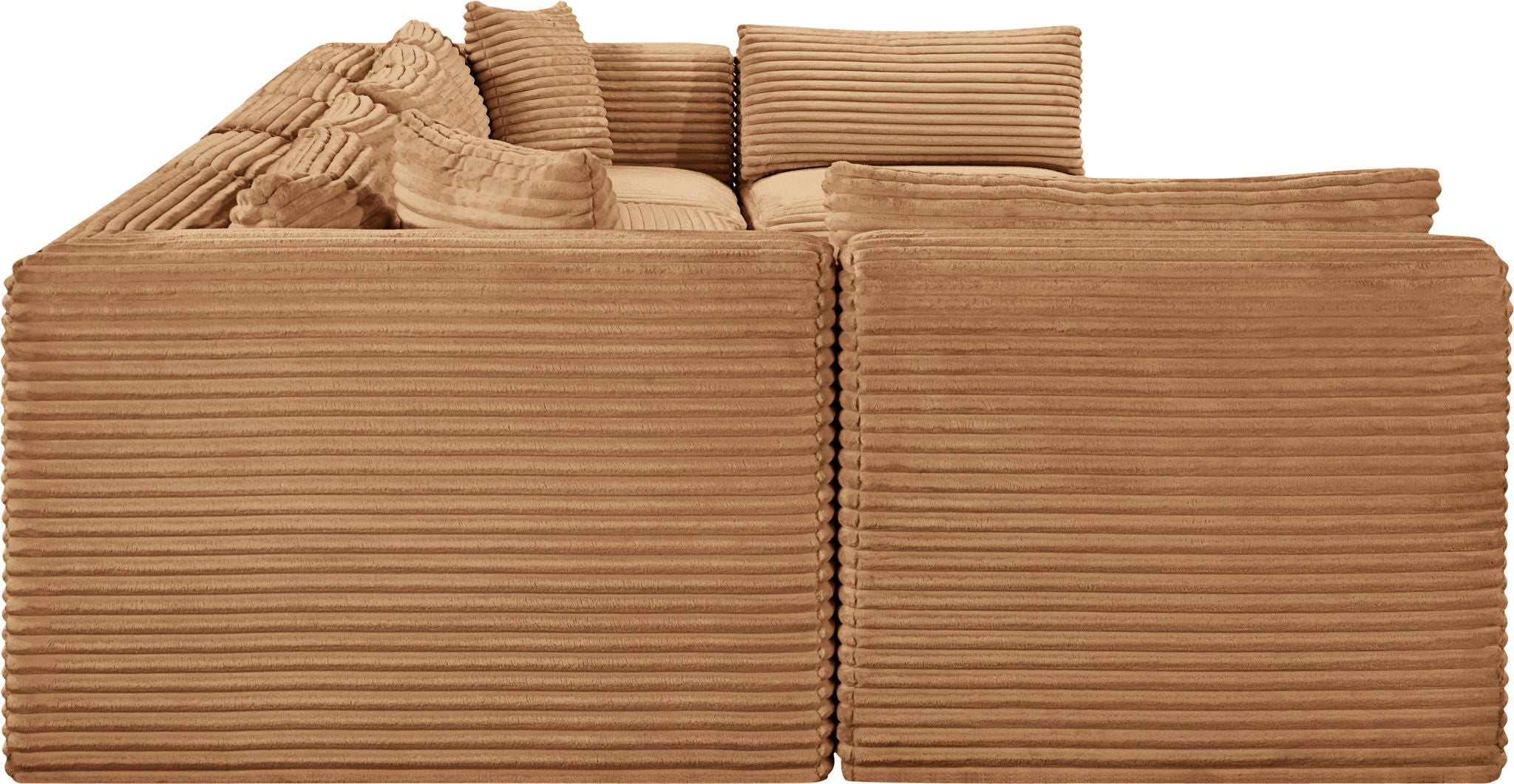 Shaggy - Fabric 7 Piece Modular U-Shaped Armless Sectional - Urban Living Furniture (Los Angeles, CA)