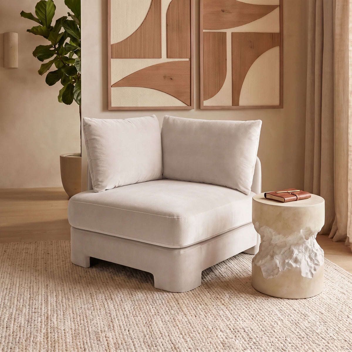 Hammond - Velvet Performance Fabric Upholstered Chair