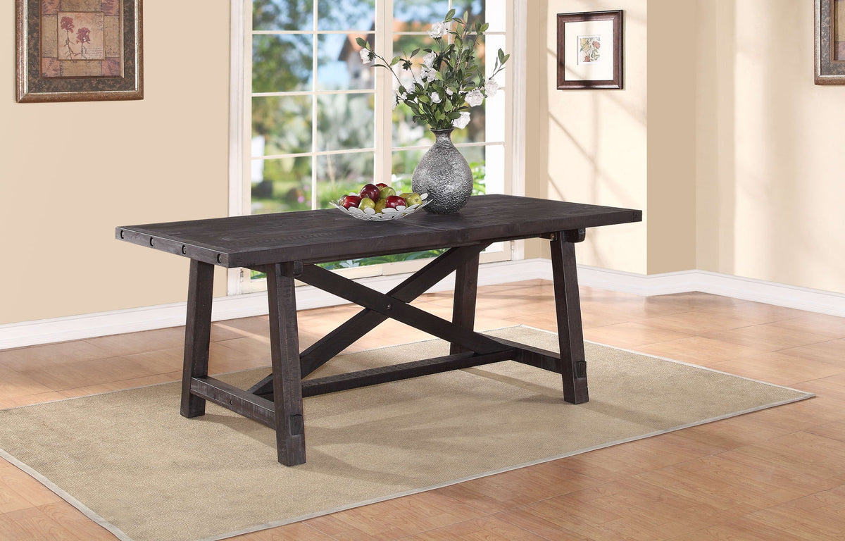 Yosemite - Solid Wood Rectangular Extension Table - Cafe