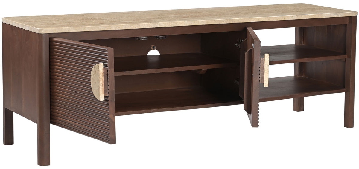 Varenna - 57.25" Acacia Wood Media Console