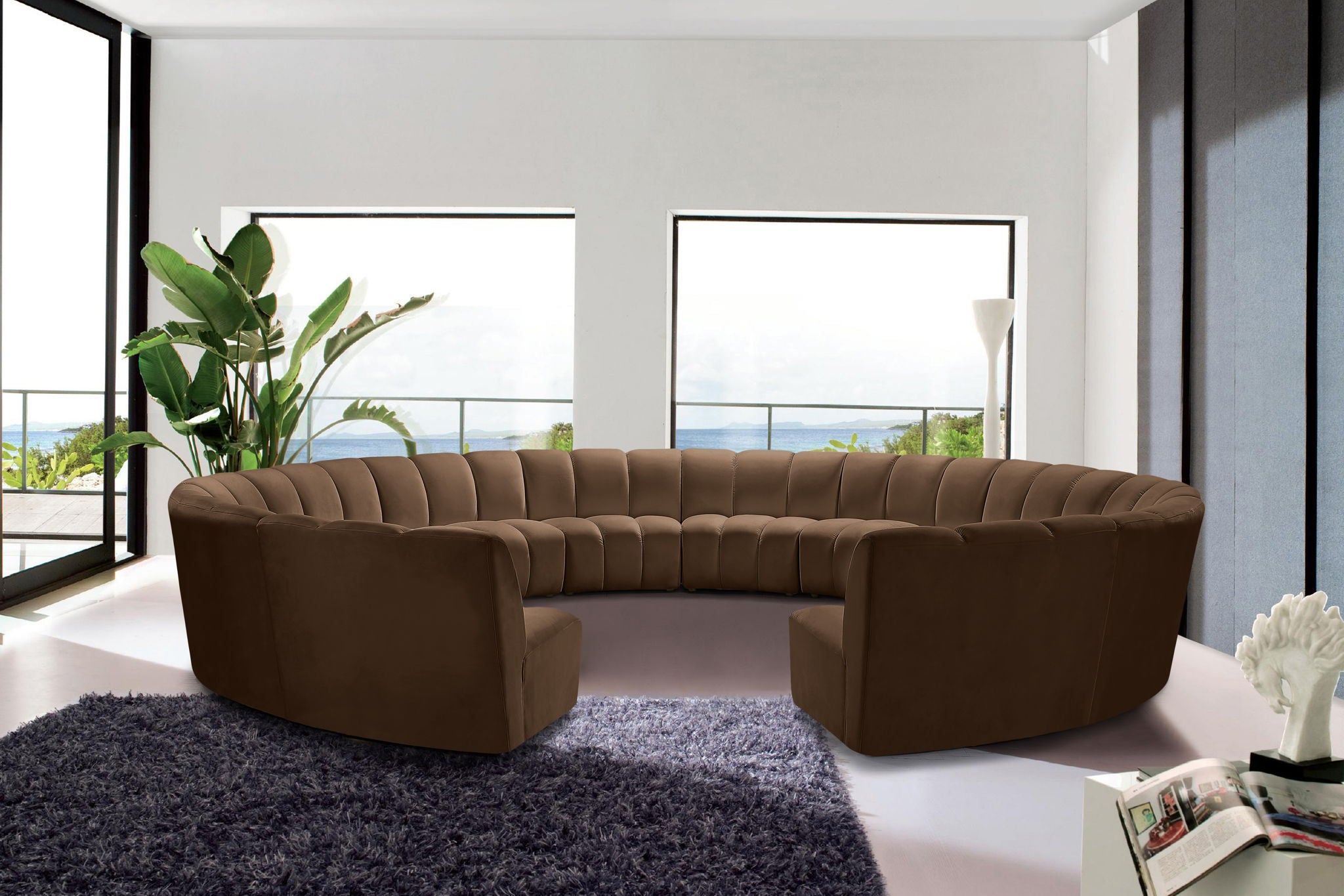Infinity - 12 Piece Velvet Modular Sectional - Urban Living Furniture (Los Angeles, CA)