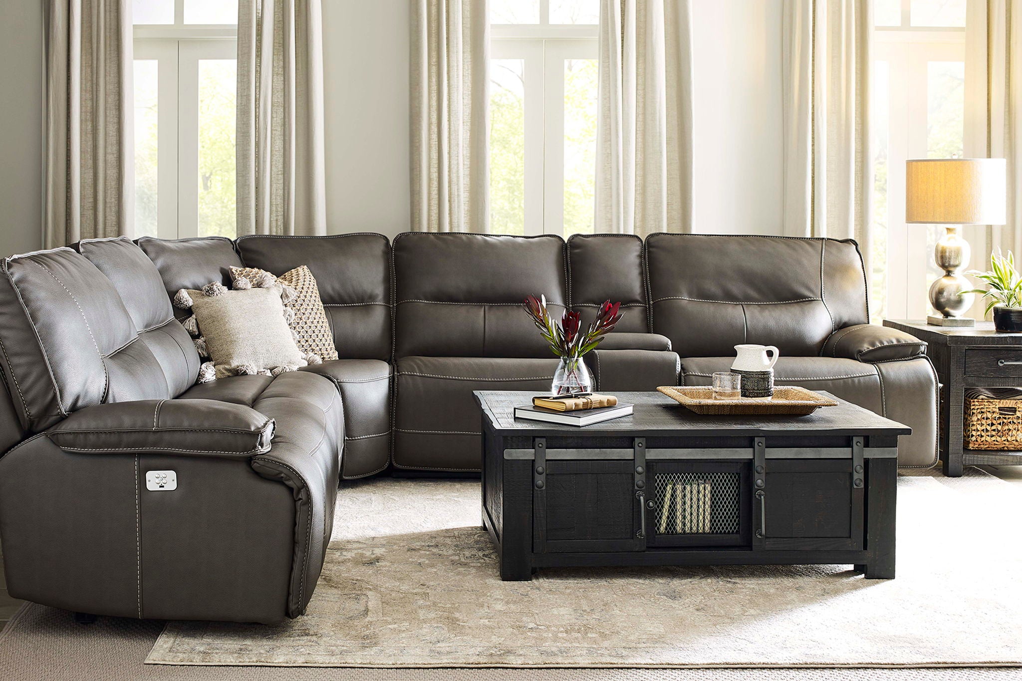 Spartacus - Power Reclining Sectional - Urban Living Furniture (Los Angeles, CA)