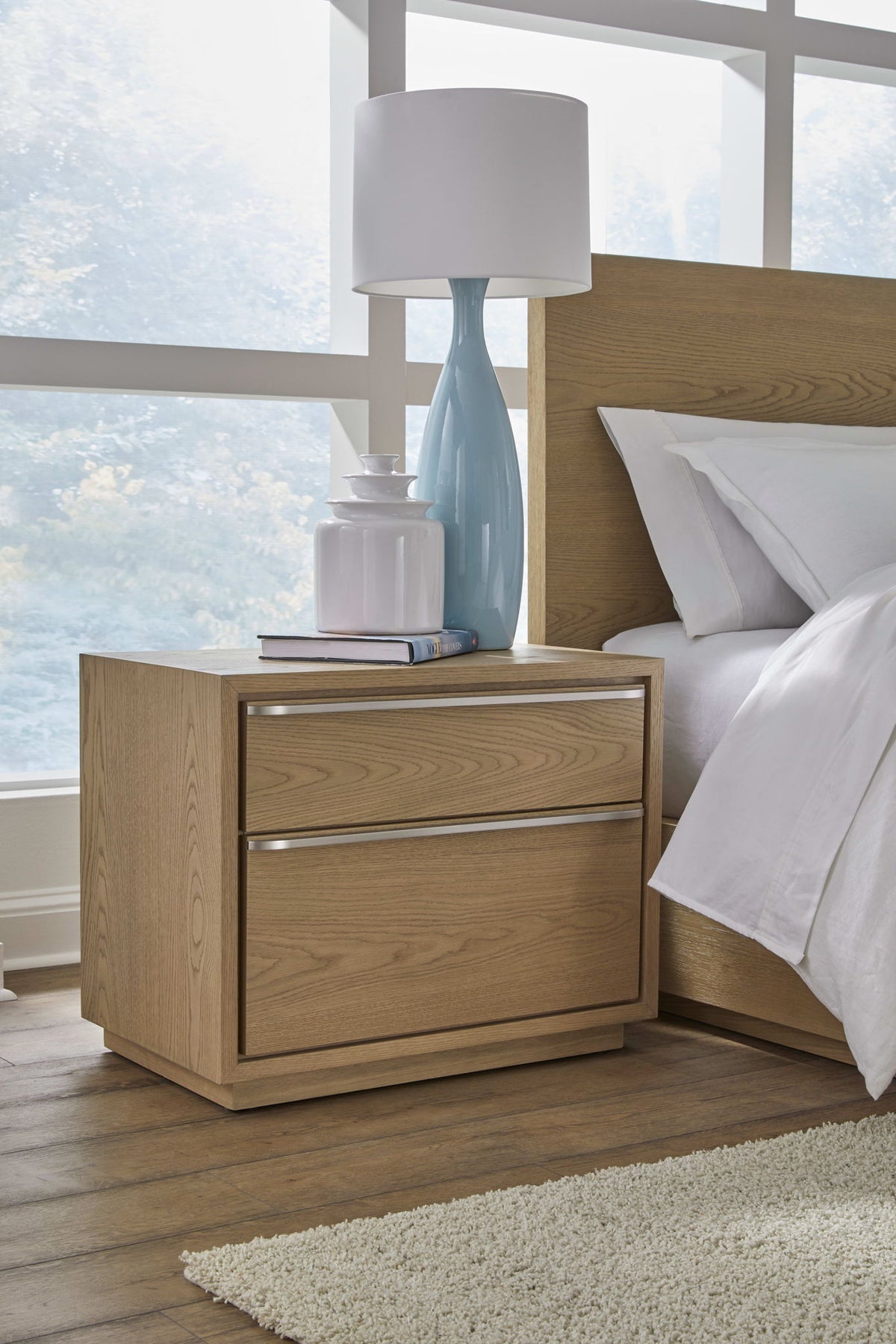 One - Coastal Modern USB-Charging Nightstand
