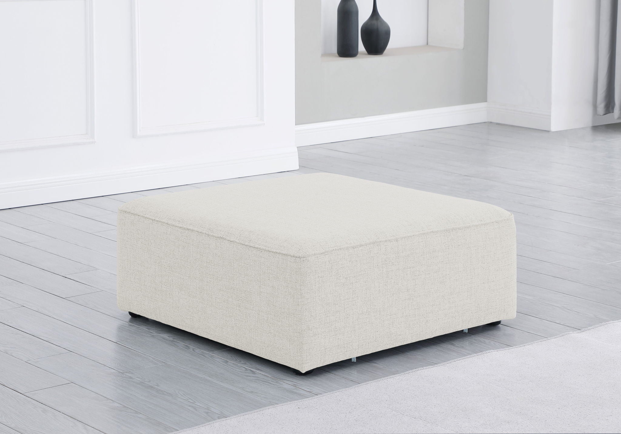 Cube - Linen Ottoman - Urban Living Furniture (Los Angeles, CA)