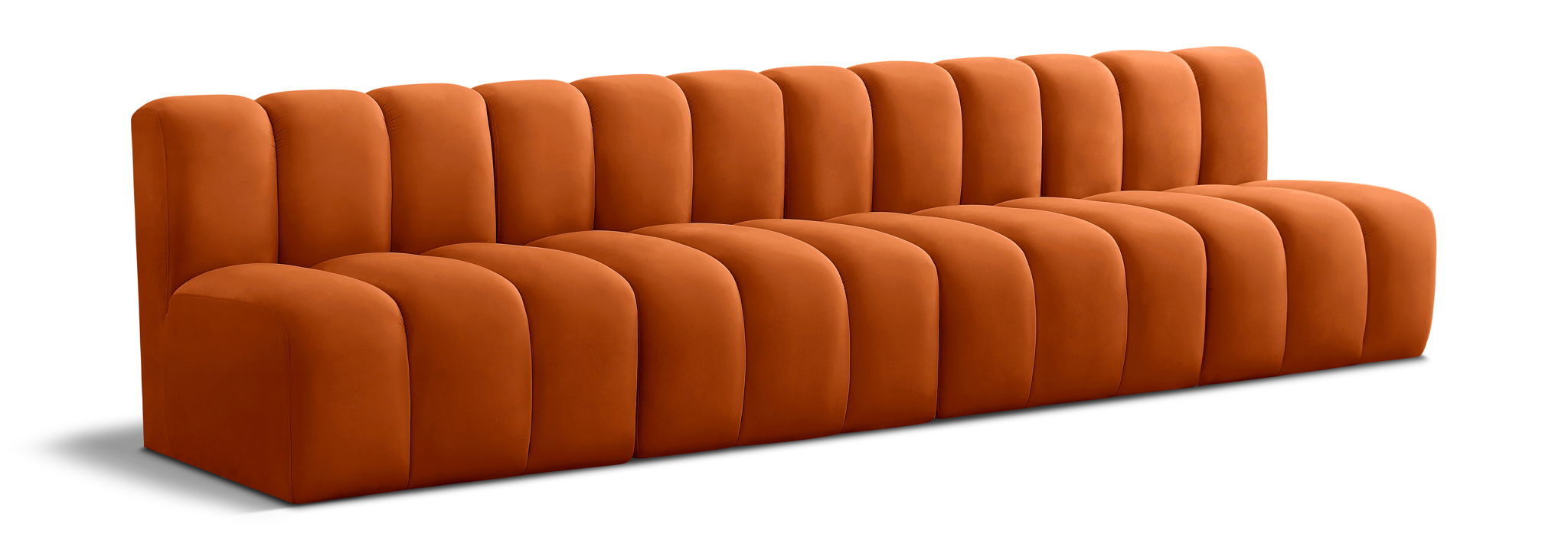 Arc - Velvet 4 Seats Modular Sofa - Urban Living Furniture (Los Angeles, CA)