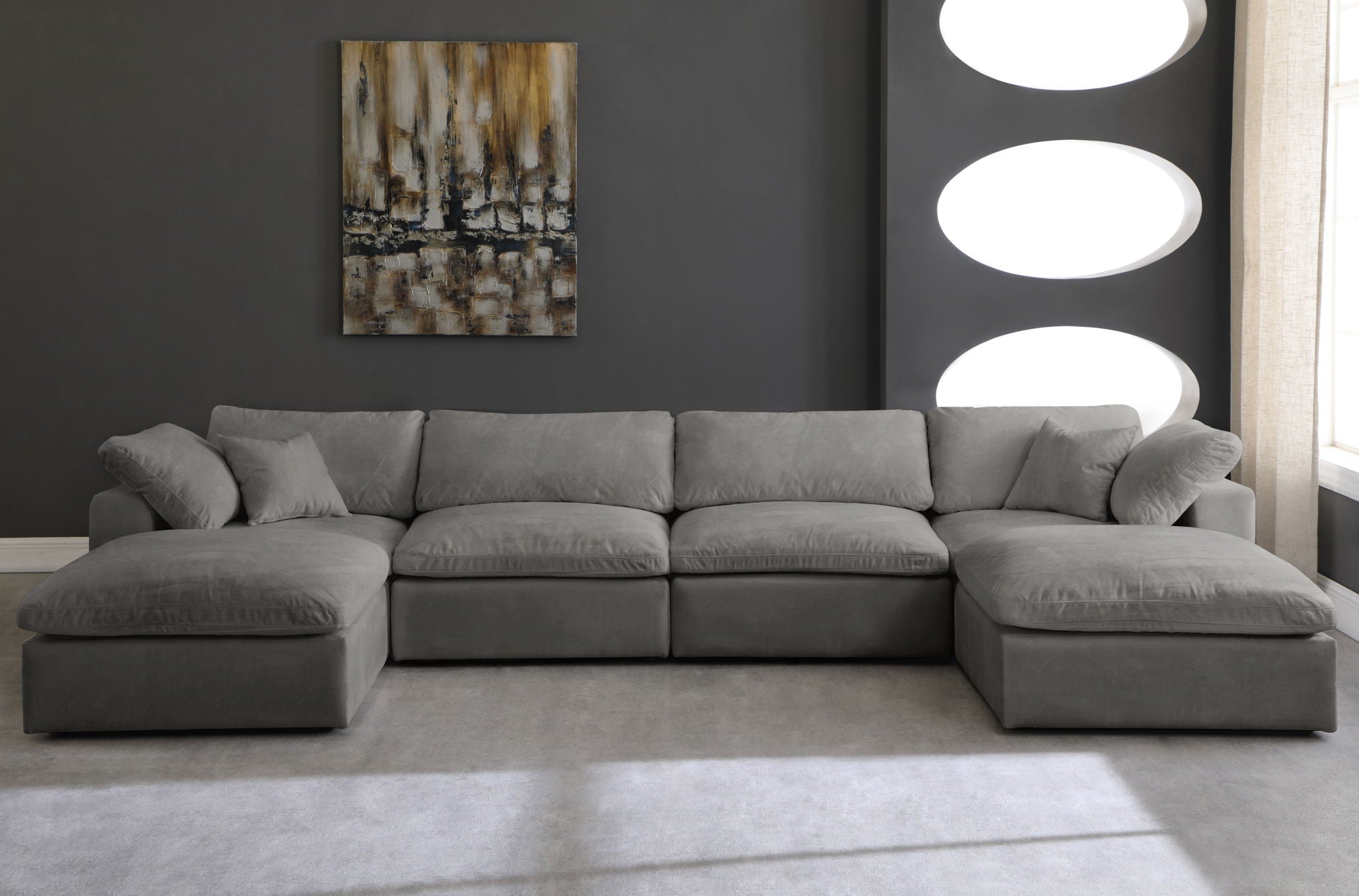 Cozy - 6 Piece Modular Double Chaise Sectional - Urban Living Furniture (Los Angeles, CA)