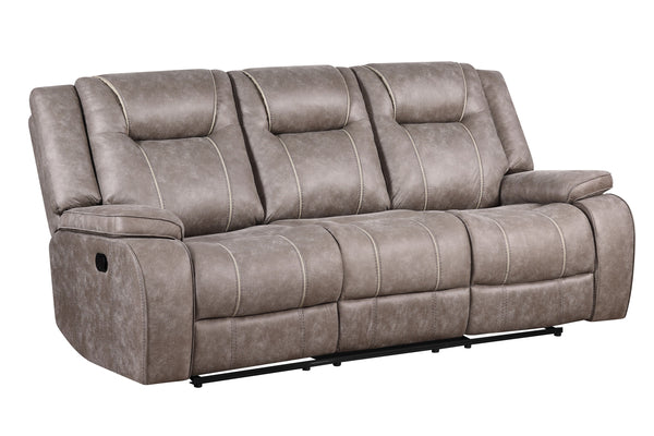 Blake - Manual Glider Reclining Sofa And 2 Recliners - Desert Taupe
