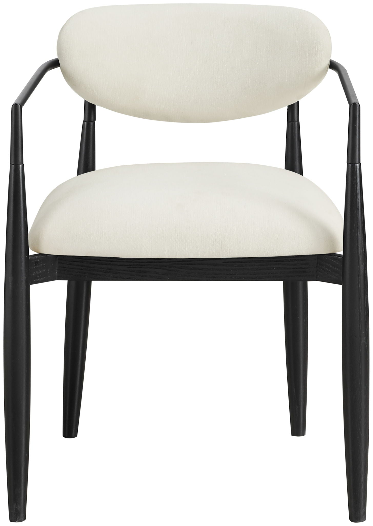Riccio - Fabric Dining Arm Chair (Set of 2) - Black Frame - Urban Living Furniture (Los Angeles, CA)