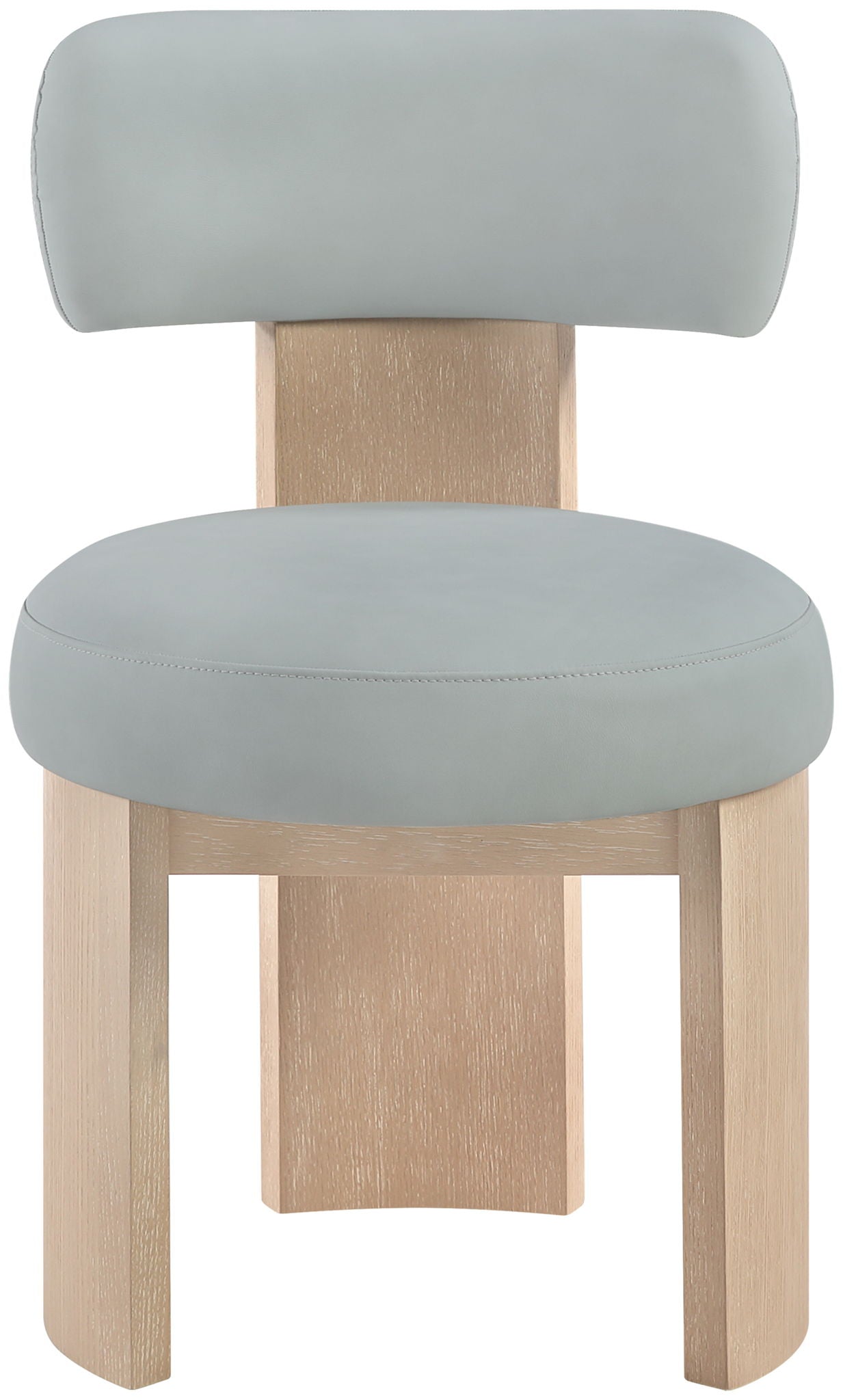 Atelier - Vegan Leather Upholstered Dining Chair (Set of 2) - Painted Natural Frame - Urban Living Furniture (Los Angeles, CA)