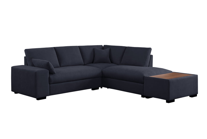 Joshua - 100" Sectional Sofa with Right Facing Chaise and Console Ottoman - Urban Living Furniture (Los Angeles, CA)