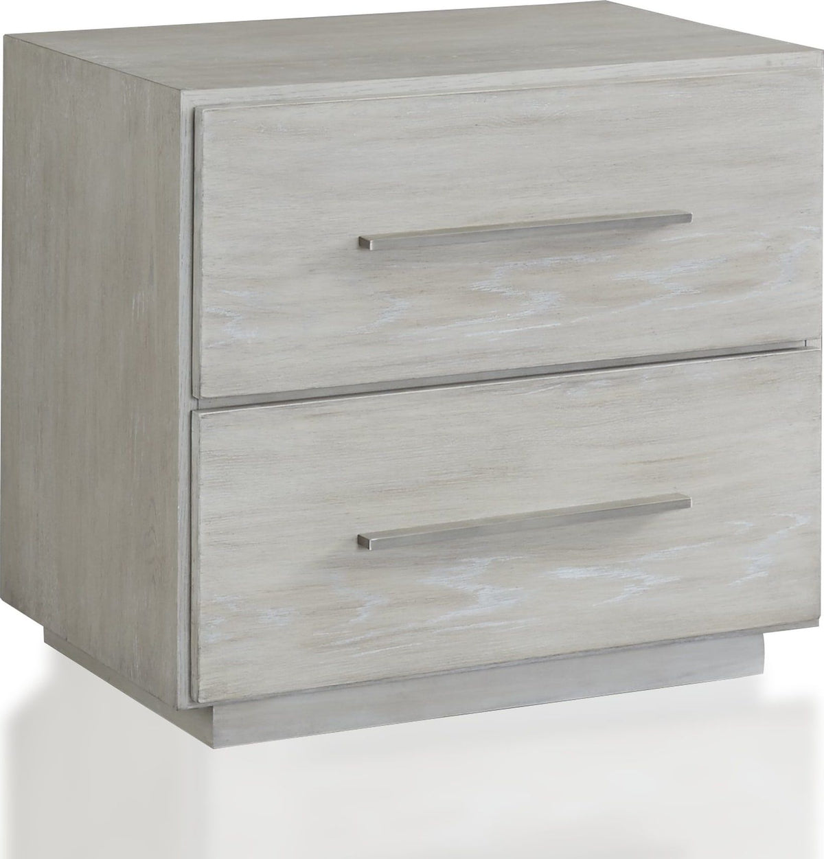 Destination - Two Drawer Nightstand - Cotton Gray