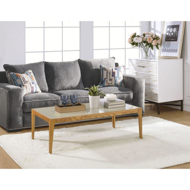 Gwynn - Coffee Table - Natural & Frosted Glass - Urban Living Furniture (Los Angeles, CA)
