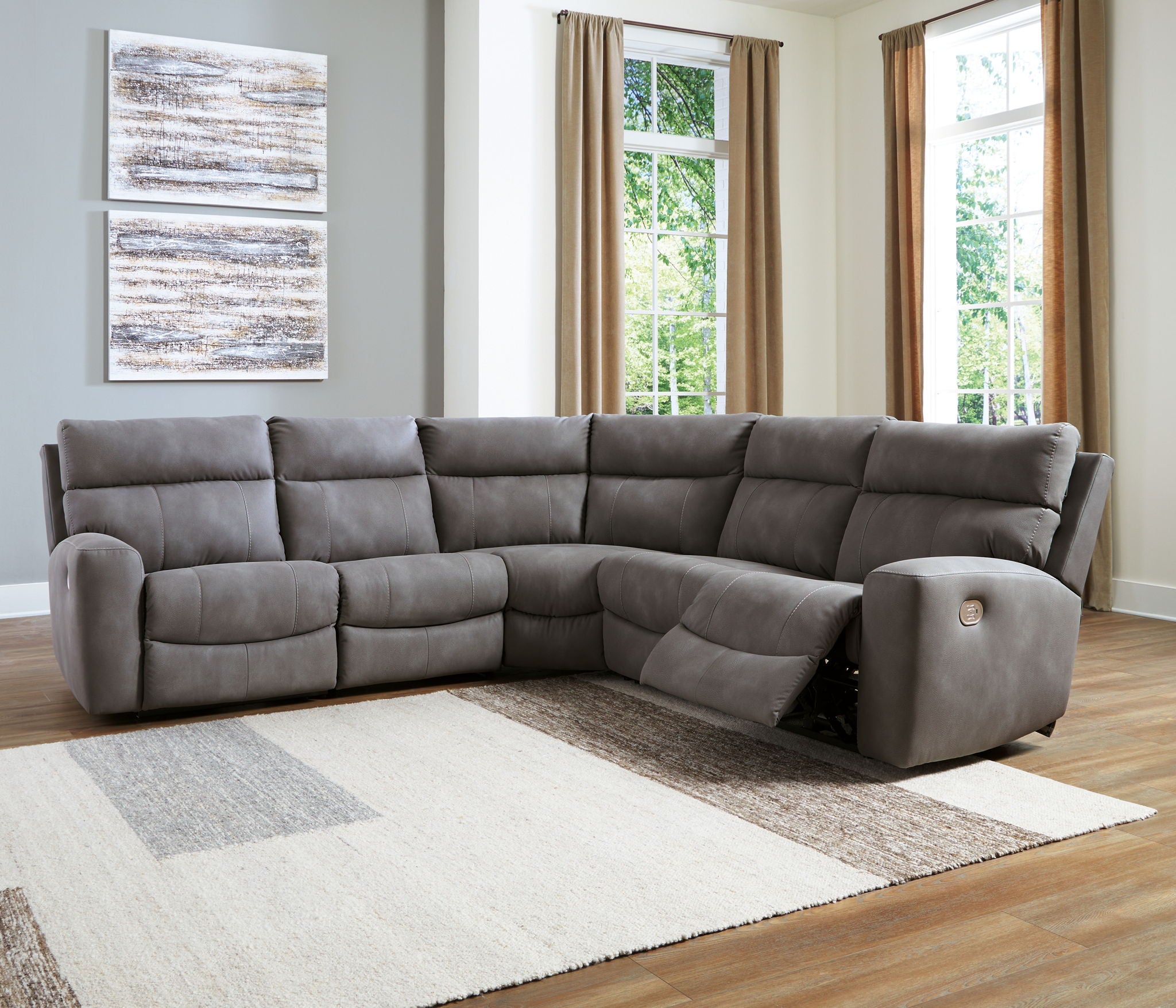 Next-gen Durapella - Power Reclinering Sectional Set - Urban Living Furniture (Los Angeles, CA)