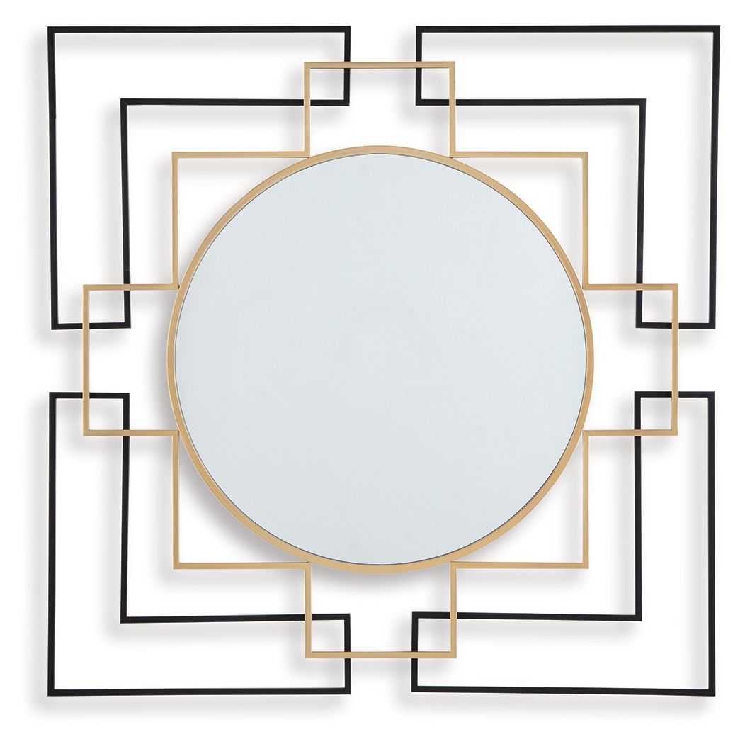 Oceanal - Black / Gold Finish - Accent Mirror - Urban Living Furniture (Los Angeles, CA)
