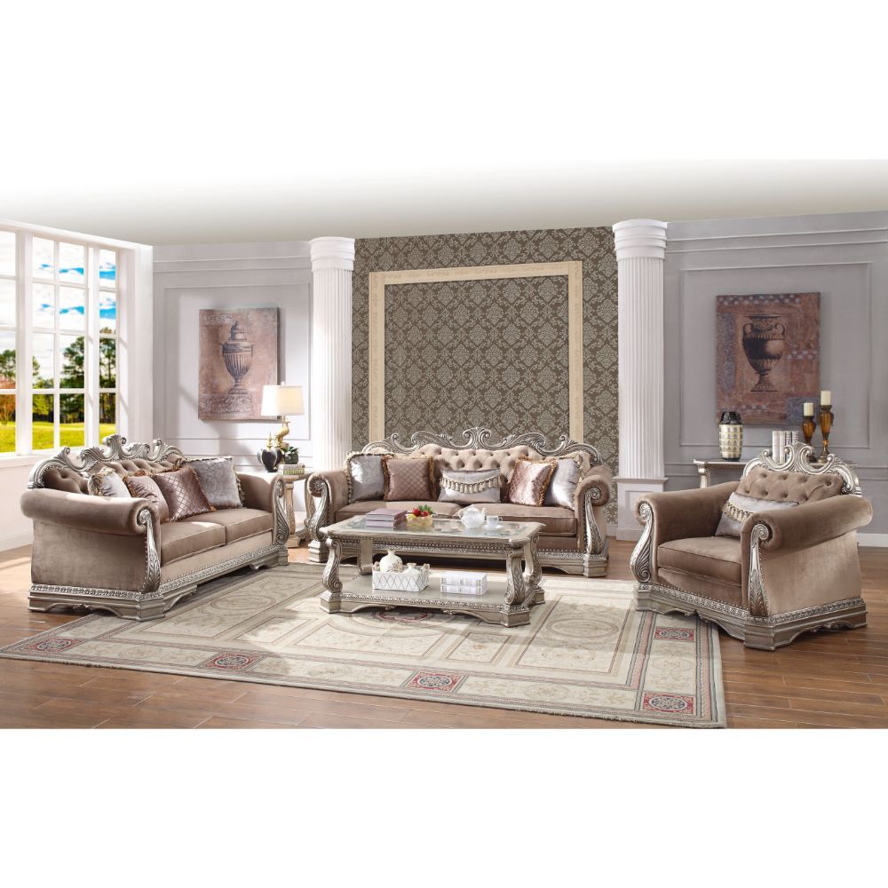 Northville - Sofa - Velvet & Antique Silver - Urban Living Furniture (Los Angeles, CA)