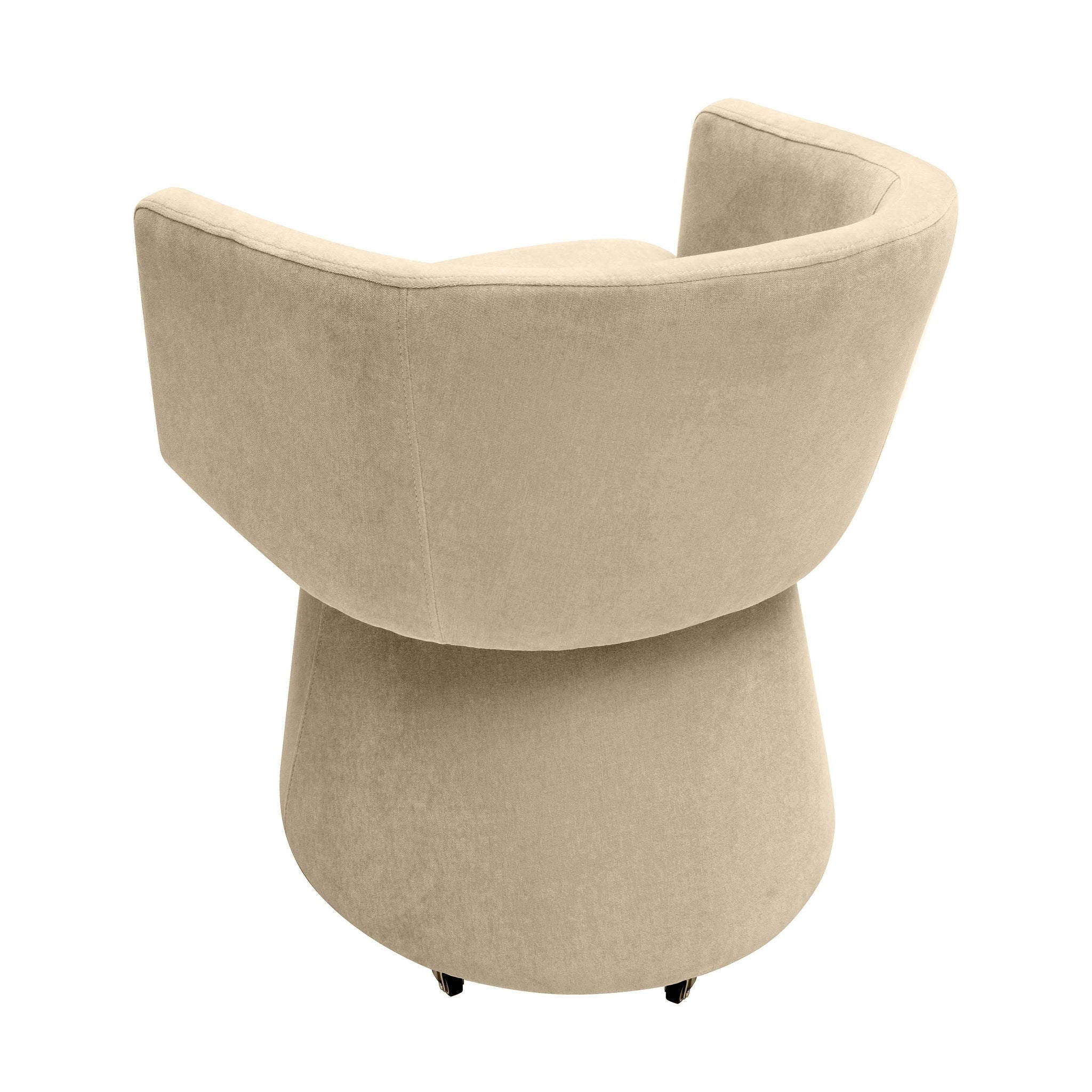 Kristen - Upcycled Chenille Rolling Desk Chair - Urban Living Furniture (Los Angeles, CA)