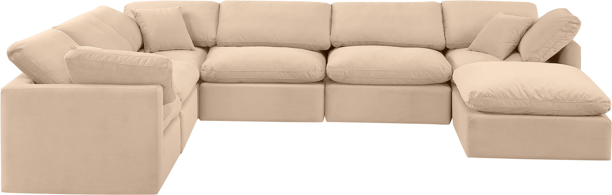 Indulge - Velvet 7 Piece Modular Sectional - Urban Living Furniture (Los Angeles, CA)