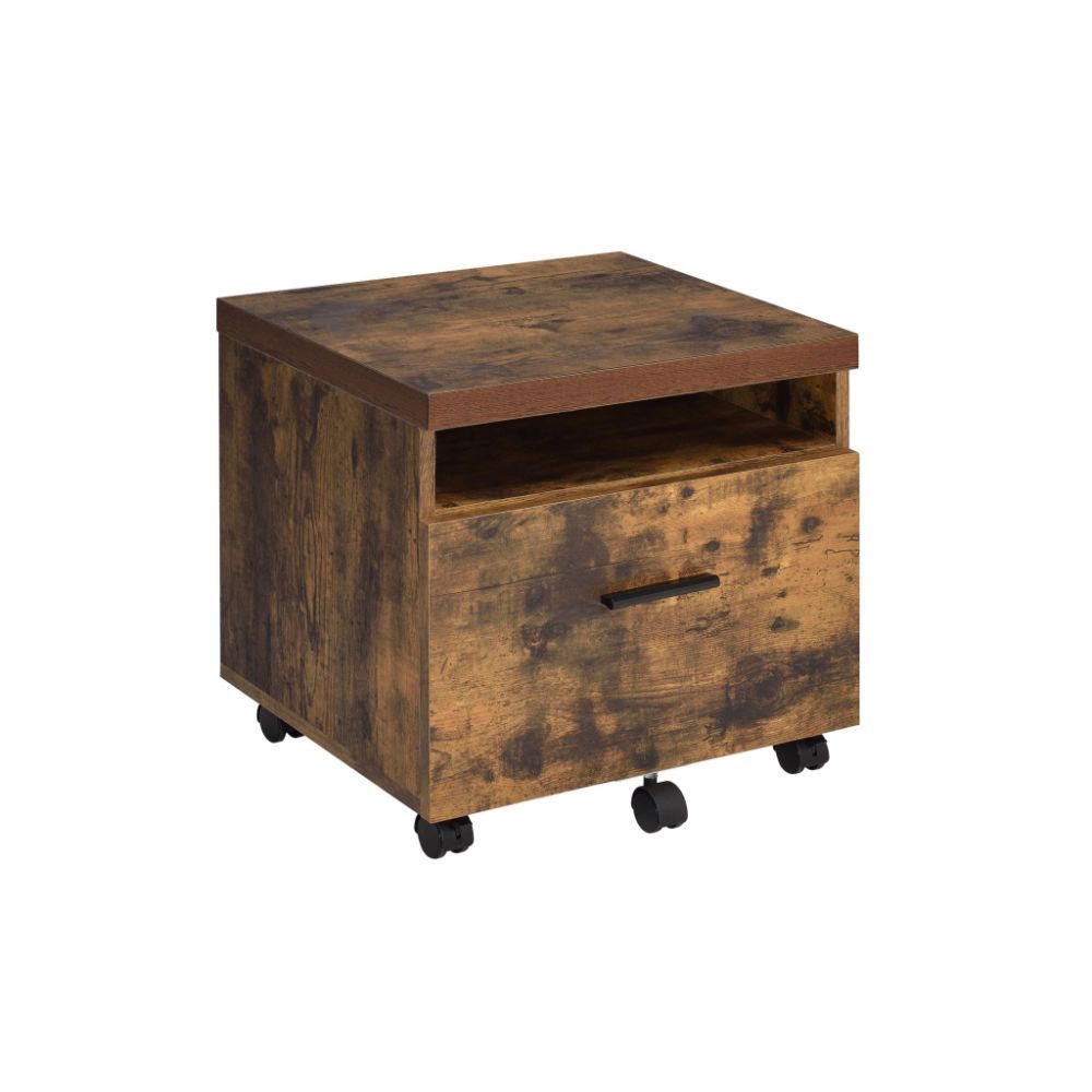 Bob - File Cabinet - Weathered Oak & Black - Urban Living Furniture (Los Angeles, CA)