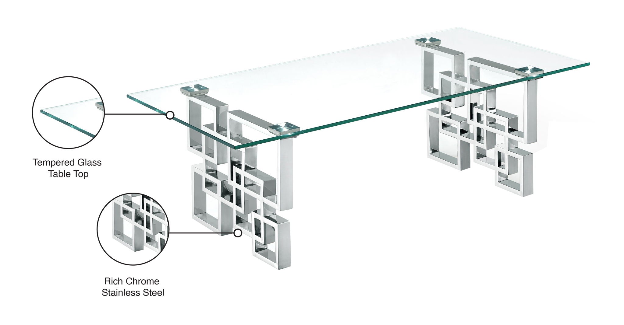 Alexis - Coffee Table - Pearl Silver - Urban Living Furniture (Los Angeles, CA)