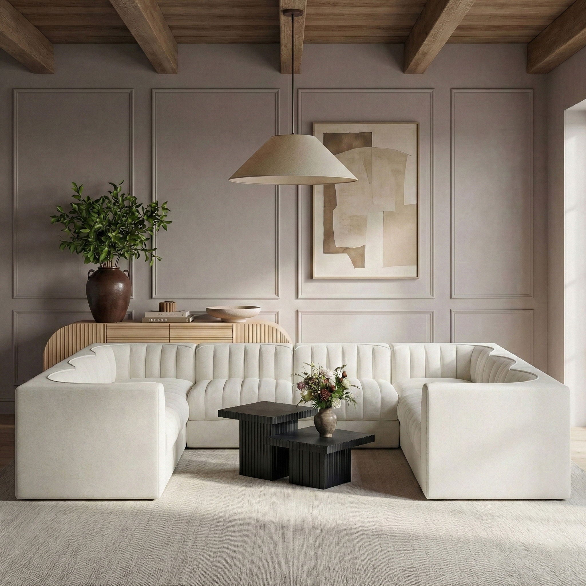 Rummi - Velvet Performance Fabric Upholstered Modular Sectional - Urban Living Furniture (Los Angeles, CA)